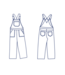 Atelier Jupe Elsie salopette - Papieren patroon