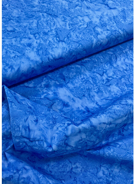 Eyelike fabrics medium blue batik - cotton