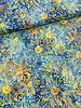 Eyelike fabrics sunflowers batik blue - cotton