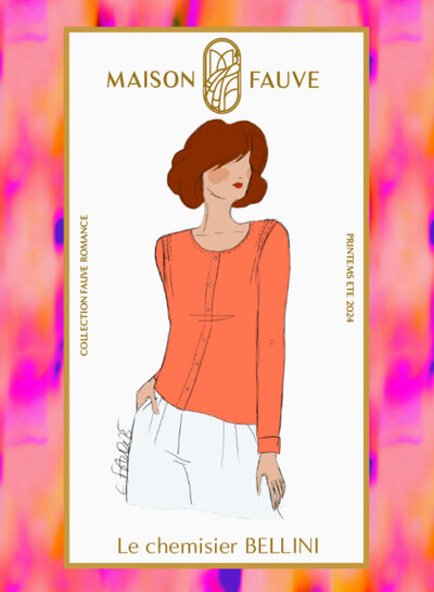 Maison Fauve La Blouse BELLINI - papieren patroon - engelse en franse instructies