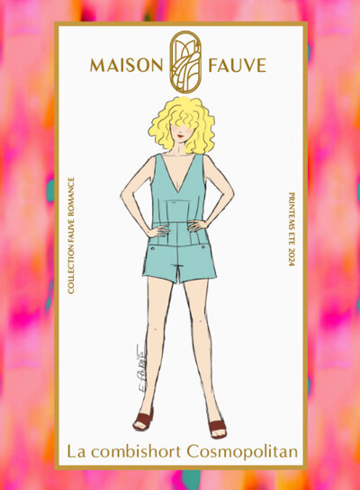 Maison Fauve La combishort COSMOPOLITAN - papieren patroon