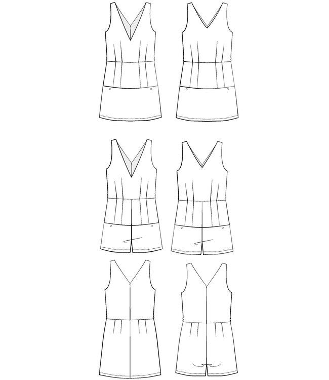 Maison Fauve La combishort COSMOPOLITAN - papieren patroon
