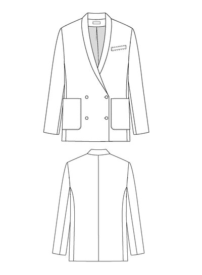Maison Fauve Le Blazer MIMOSA - papieren patroon