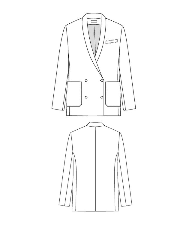 Maison Fauve Le Blazer MIMOSA - papieren patroon