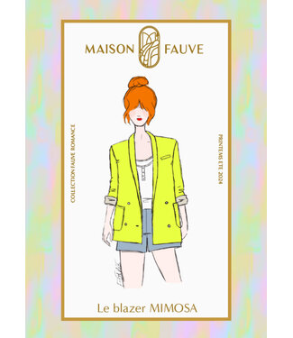 Maison Fauve Mimosa blazer - paper pattern