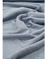 M. dusty blue - stretchy, knitted linen viscose mix