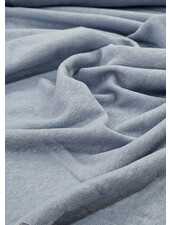 M. dusty blue - stretchy, knitted linen viscose mix