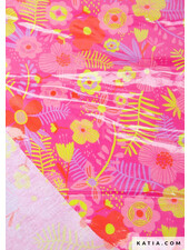 katia laminated cotton Tropical fuchsia