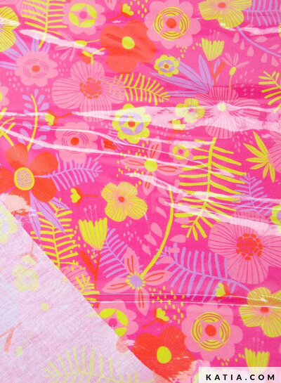 katia laminated cotton Tropical fuchsia