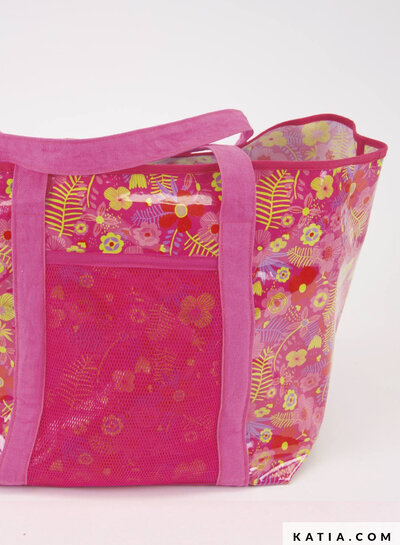 katia laminated cotton Tropical fuchsia