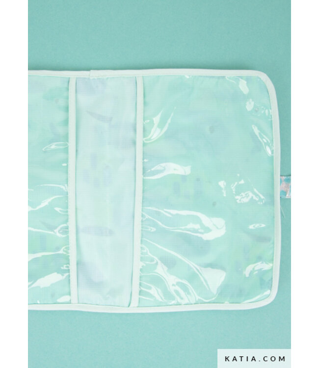 Katia fabrics mint transparant PVC
