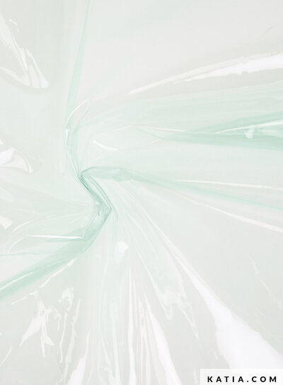 Katia fabrics mint transparent PVC