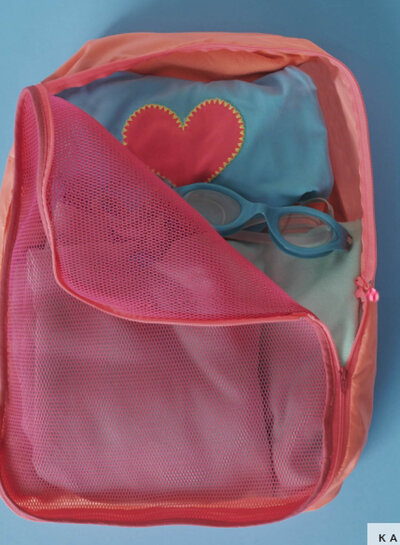 Katia fabrics neon pink- sports mesh for bags