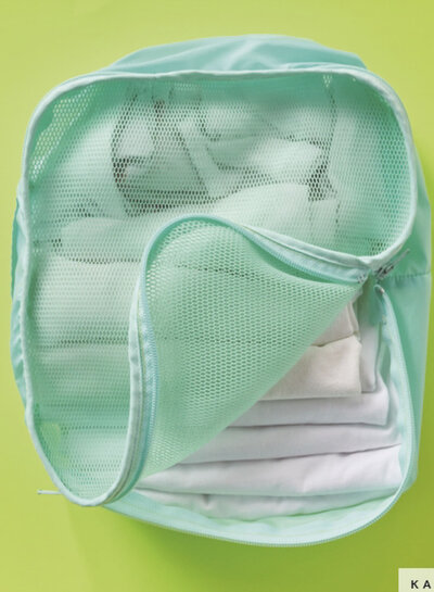 Katia fabrics mint - sportmesh voor tassen