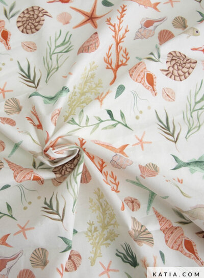 Katia fabrics coral reef - cotton