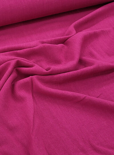 M. fuchsia - supple linen viscose mix