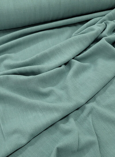 M. dusty blue - soepelvallende linnen viscose mix