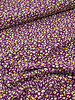 M. aubergine bloemetjes - poplin viscose