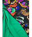 grasgroene crêpe - viscose mix met lichte stretch
