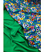 grasgroene crêpe - viscose mix met lichte stretch