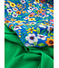 grasgroene crêpe - viscose mix met lichte stretch