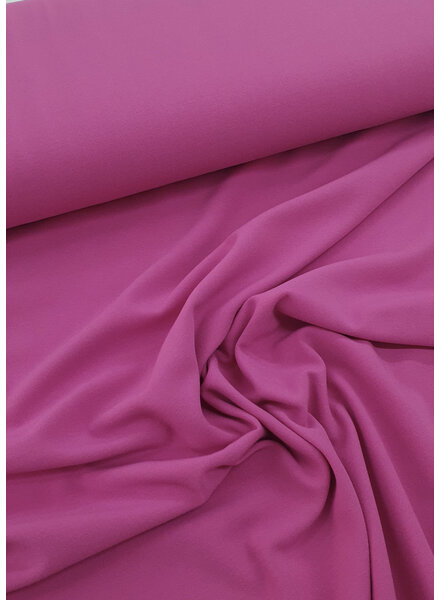 M. fuchsia pink crepe - viscose mix with light stretch