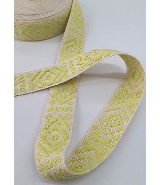 trendy bag strap bright yellow - 40 mm