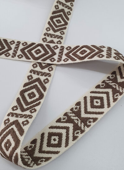 M. trendy tassenband mokka - 40 mm