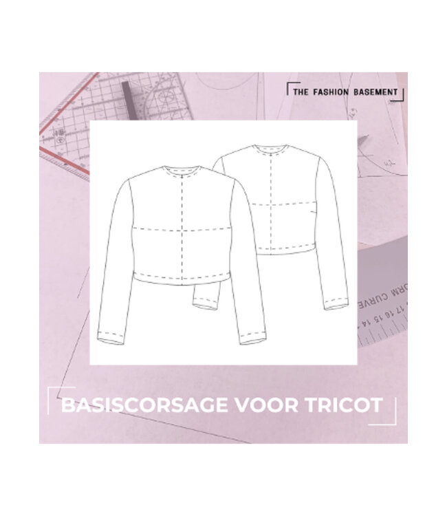 The Fashion Basement Basiscorsage voor TRICOT TFB - basispatroon 48-64