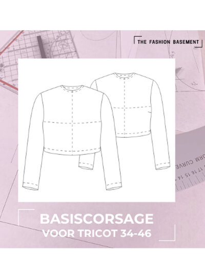 The Fashion Basement Basiscorsage voor TRICOT TFB - basispatroon 34-46