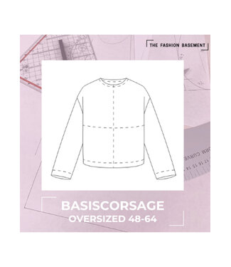 The Fashion Basement Basis corsage OVERSIZED pasvorm TFB - basispatroon 48-64