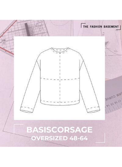 The Fashion Basement Basic corsage OVERSIZED fit TFB - basic pattern 48-64