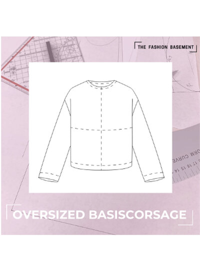 The Fashion Basement Basis corsage OVERSIZED pasvorm TFB - basispatroon 48-64