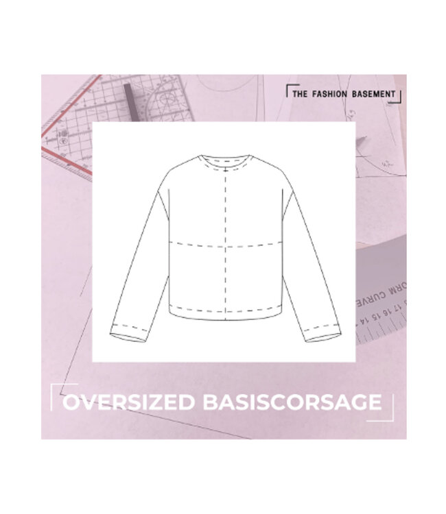 The Fashion Basement Basis corsage OVERSIZED pasvorm TFB - basispatroon 48-64