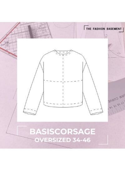 The Fashion Basement Basic corsage OVERSIZED fit TFB - basic pattern 34-46