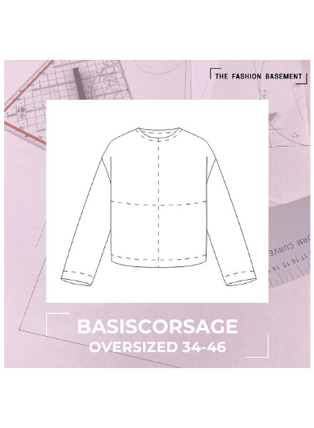 The Fashion Basement Basic corsage OVERSIZED fit TFB - basic pattern 34-46