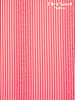 Fibremood Ramona - red white stripes with words - poplin cotton