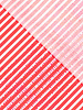 Fibremood Ramona - red white stripes with words - poplin cotton