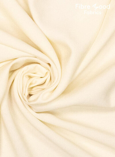 Fibremood Dallas - ecru geweven viscose met tencel finish