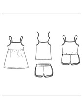 Bel'Etoile Siem short + top + playsuit + jurk KIDS