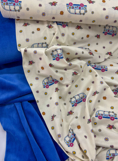 M. kobaltblauw  nicky velours