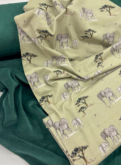 flessengroen nicky velours