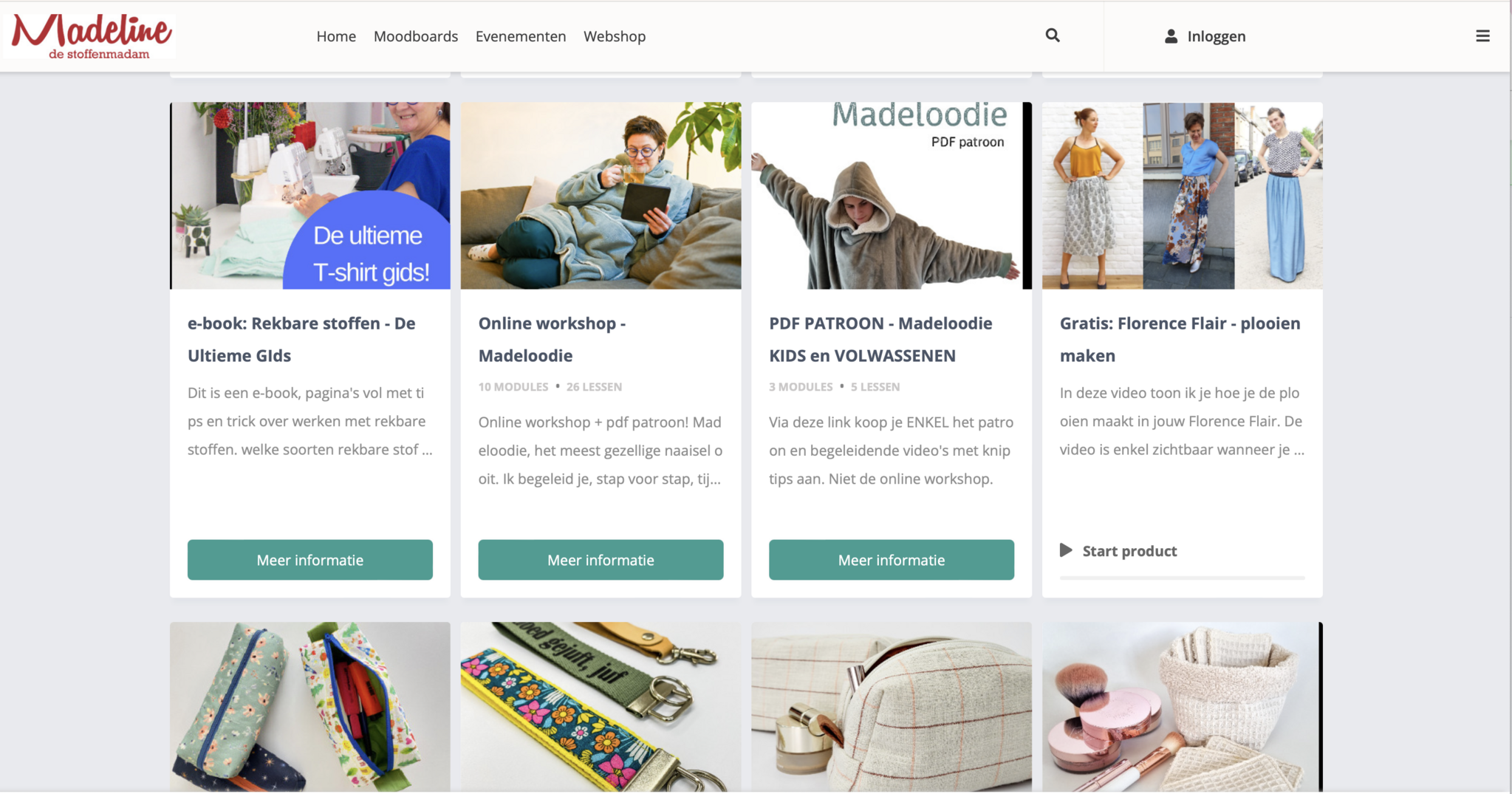 Online workshops: naaien vanuit je eigen atelier