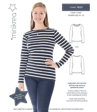 basis t-shirt dames patroon - engelstalig