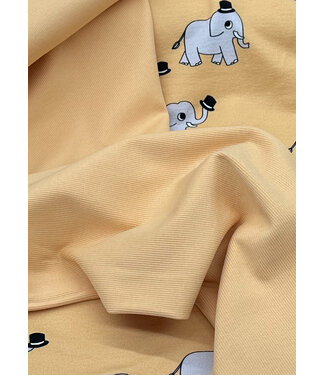 A la Ville cuff fabric elephants - apricot