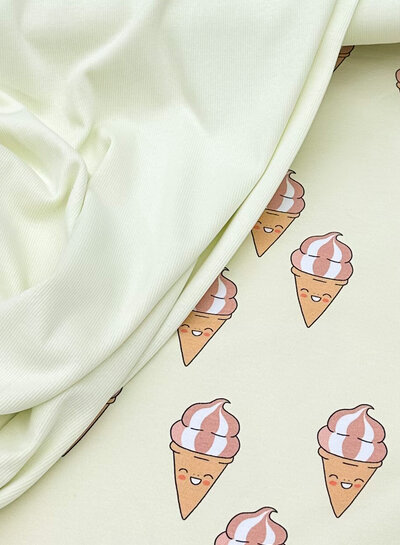 cuff fabric ice cream - vanilla