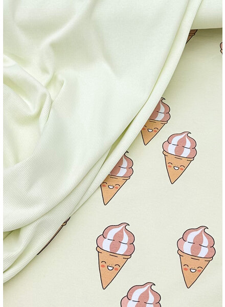 cuff fabric ice cream - vanilla