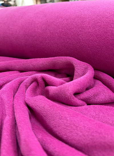 fuchsia spons - rekbare badstof