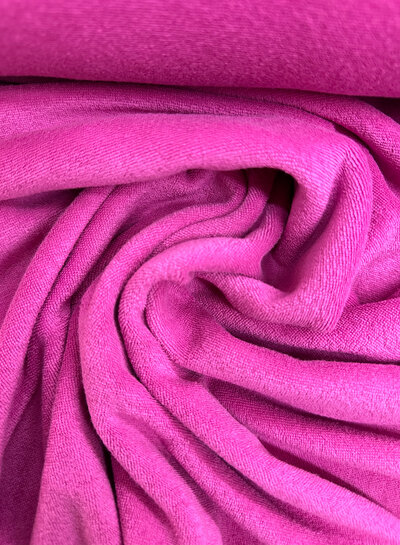 fuchsia spons - rekbare badstof