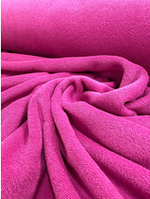 fuchsia sponge - stretchy terry cloth
